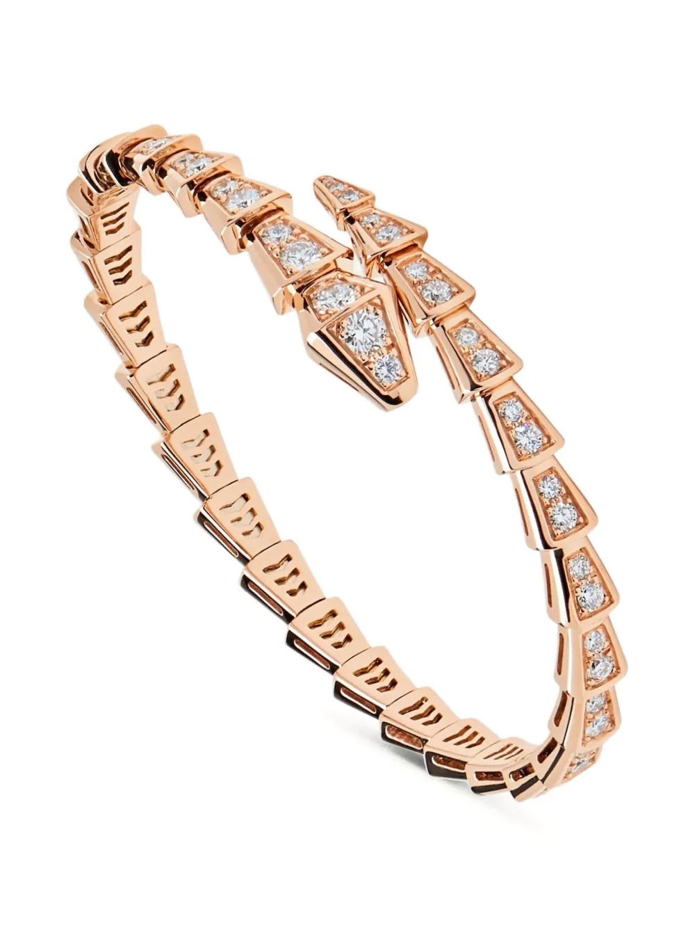 Bvlgari 18K rose gold Serpenti Viper diamond bracelet | Image 2