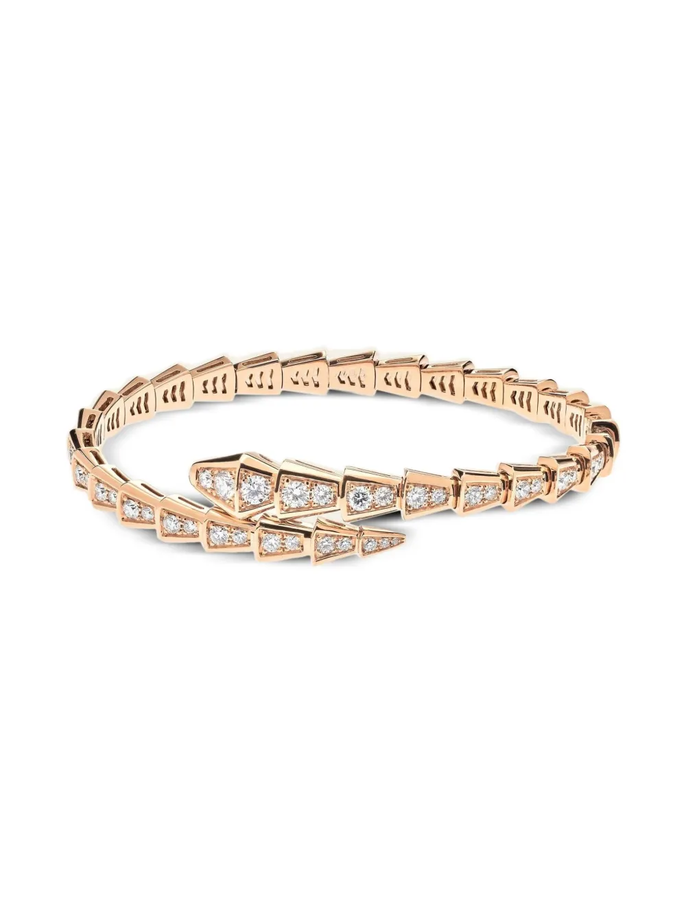 Bvlgari セルペンティ ヴァイパー ダイヤモンド ブレスレット 18Kローズゴールド - ピンク Bvlgari セルペンティ ヴァイパー ダイヤモンド ブレスレット 18Kローズゴールド - ピンク