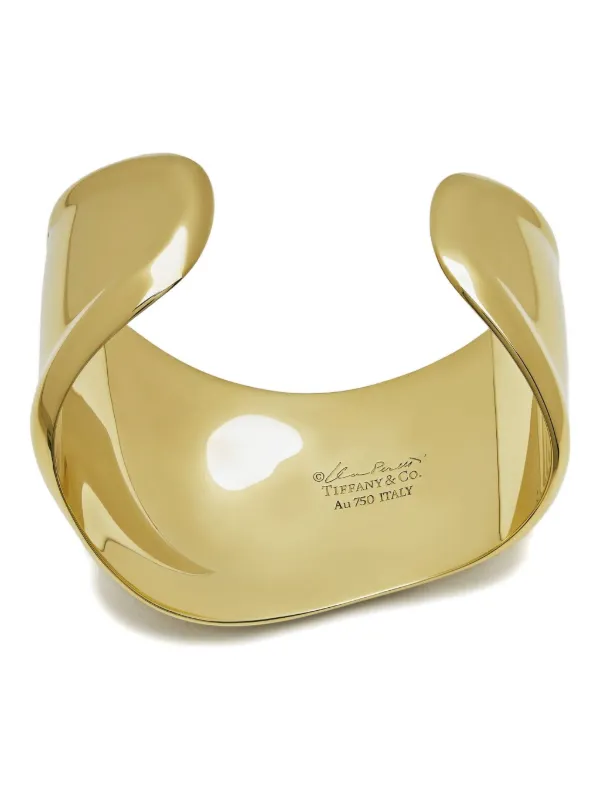 Tiffany x Elsa Peretti 18K Yellow Gold Small Bone Cuff