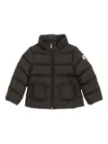 Moncler Enfant ruffled-pocket padded coat - Black