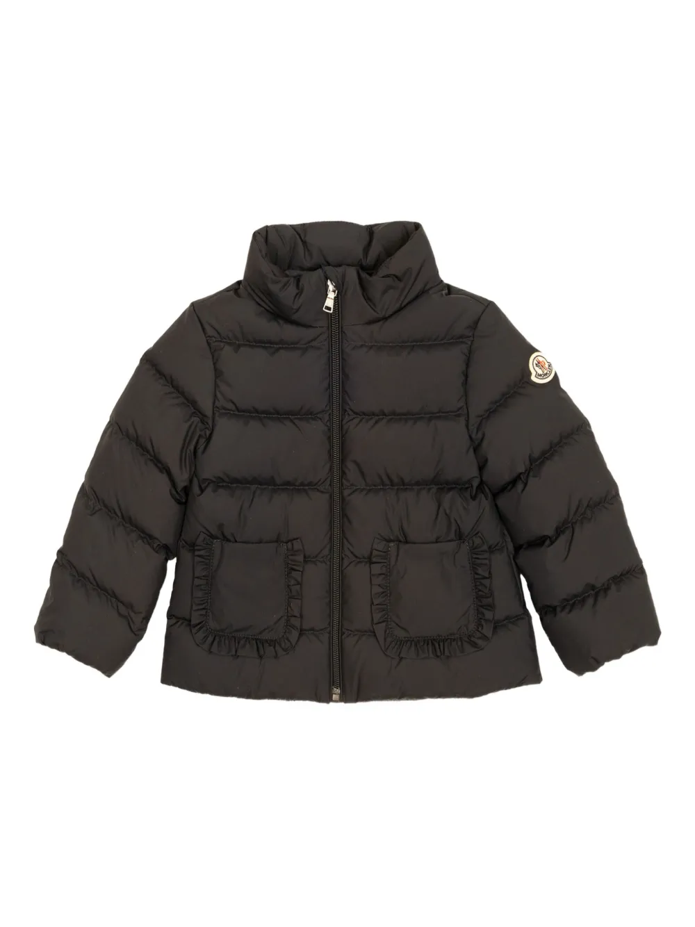 Moncler Enfant Onica ruffled-pocket down jacket | Black | Image 1