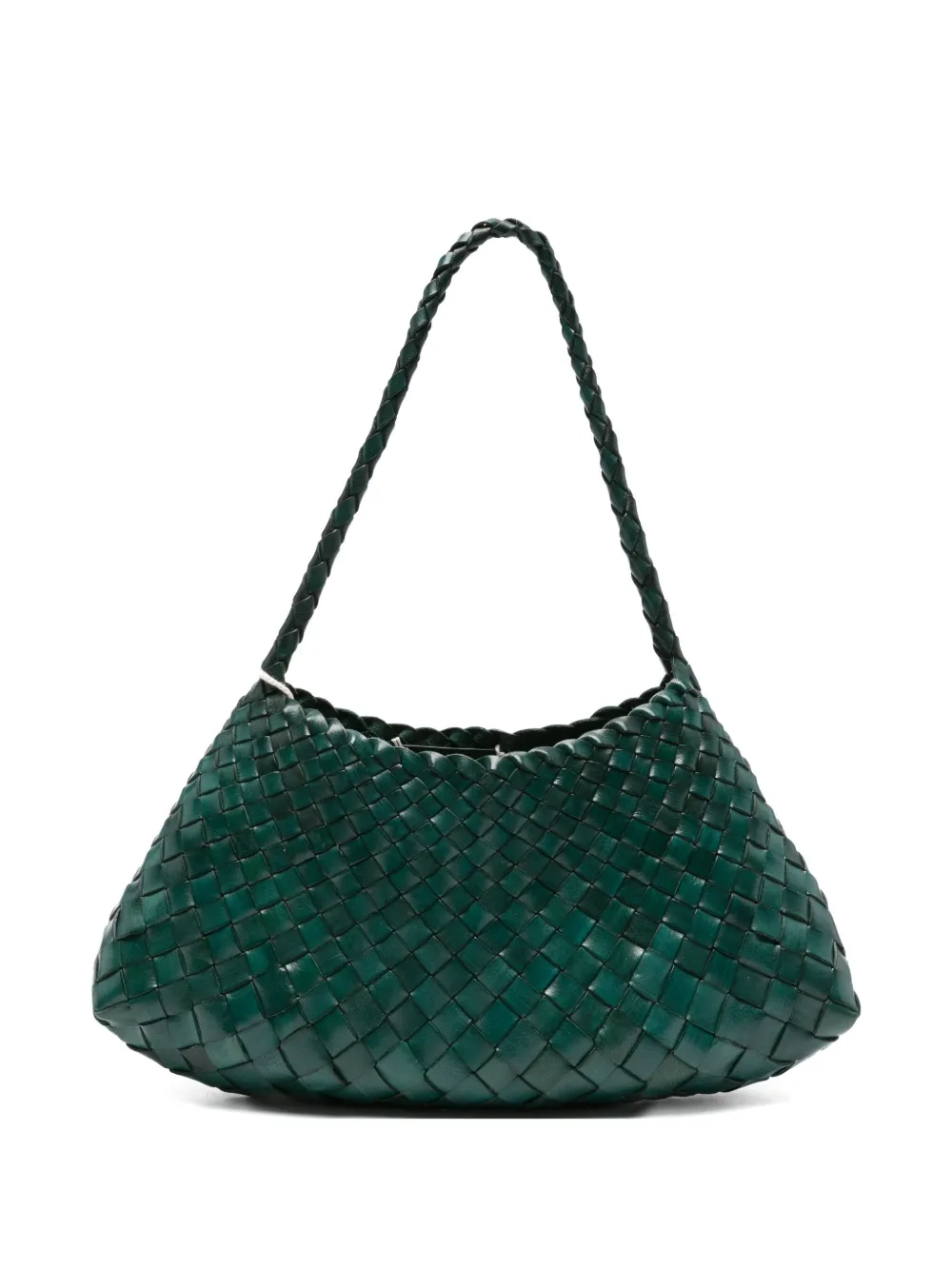 DRAGON DIFFUSION braided leather tote bag Groen