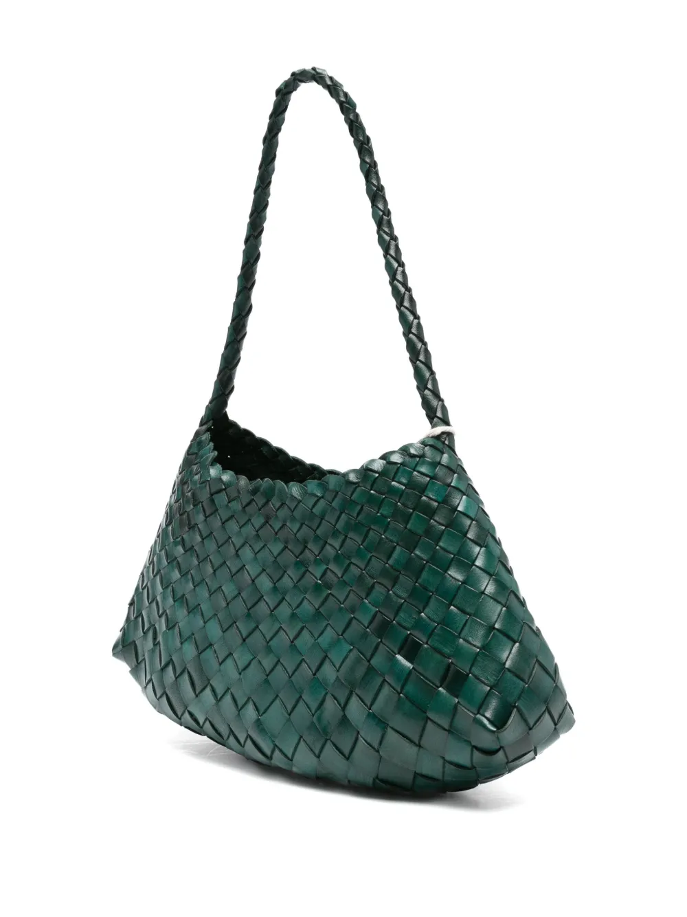 DRAGON DIFFUSION braided leather tote bag Groen