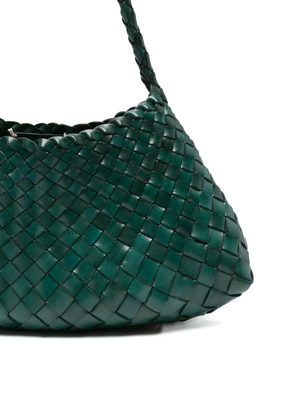 DRAGON DIFFUSION braided leather tote bag Groen