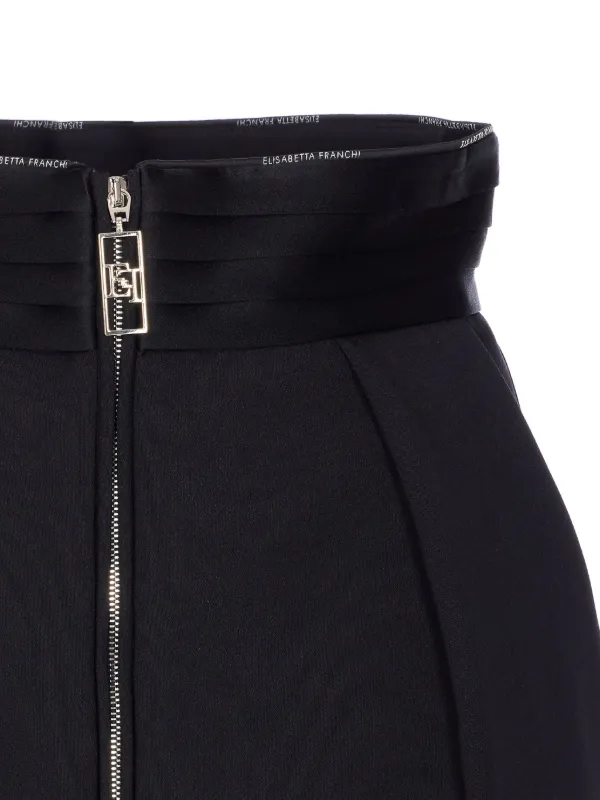 スカート ELISABETTA FRANCHI Woman Skirt Black GO079 110 ELISABETTA FRANCHI: Skirt woman - Black | Elisabetta Franchi