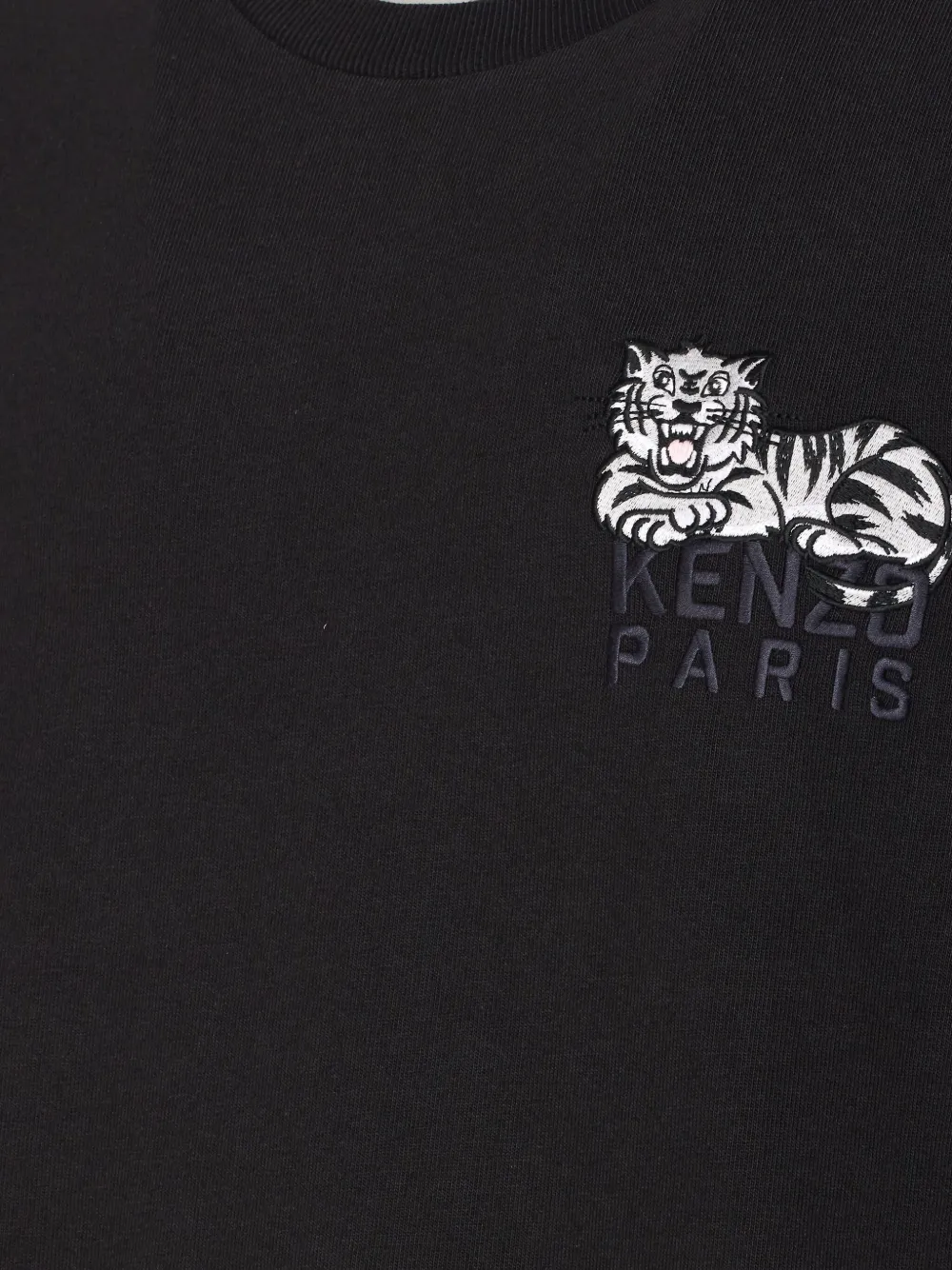 Kenzo embroidered crewneck t-shirt Zwart