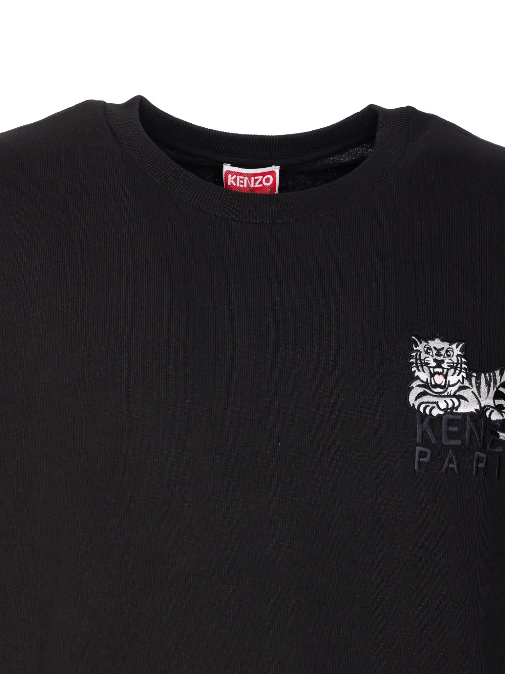 Kenzo embroidered crewneck t-shirt Zwart