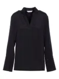 Max Mara buttoned-cuff tunic top - Black