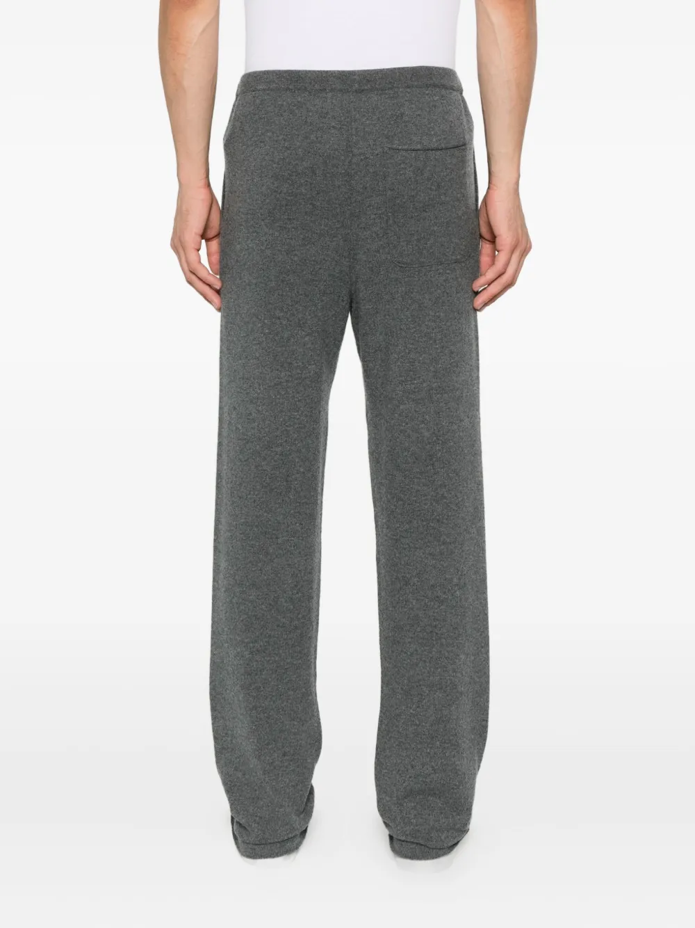 extreme cashmere N°320 broek van kasjmierblend met zak Grijs