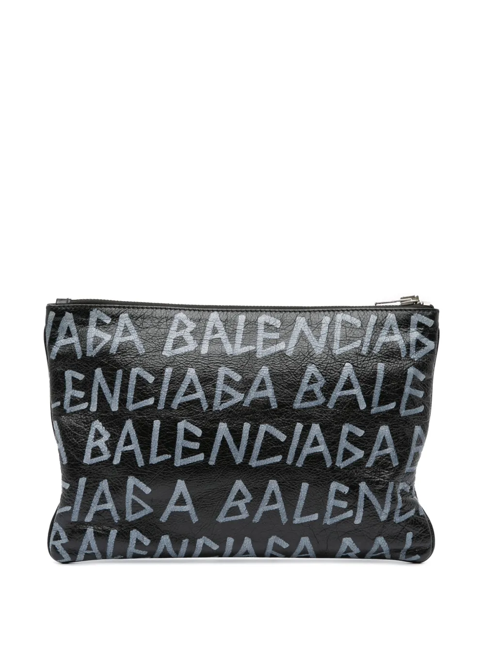 2018 Leather Graffiti clutch bag