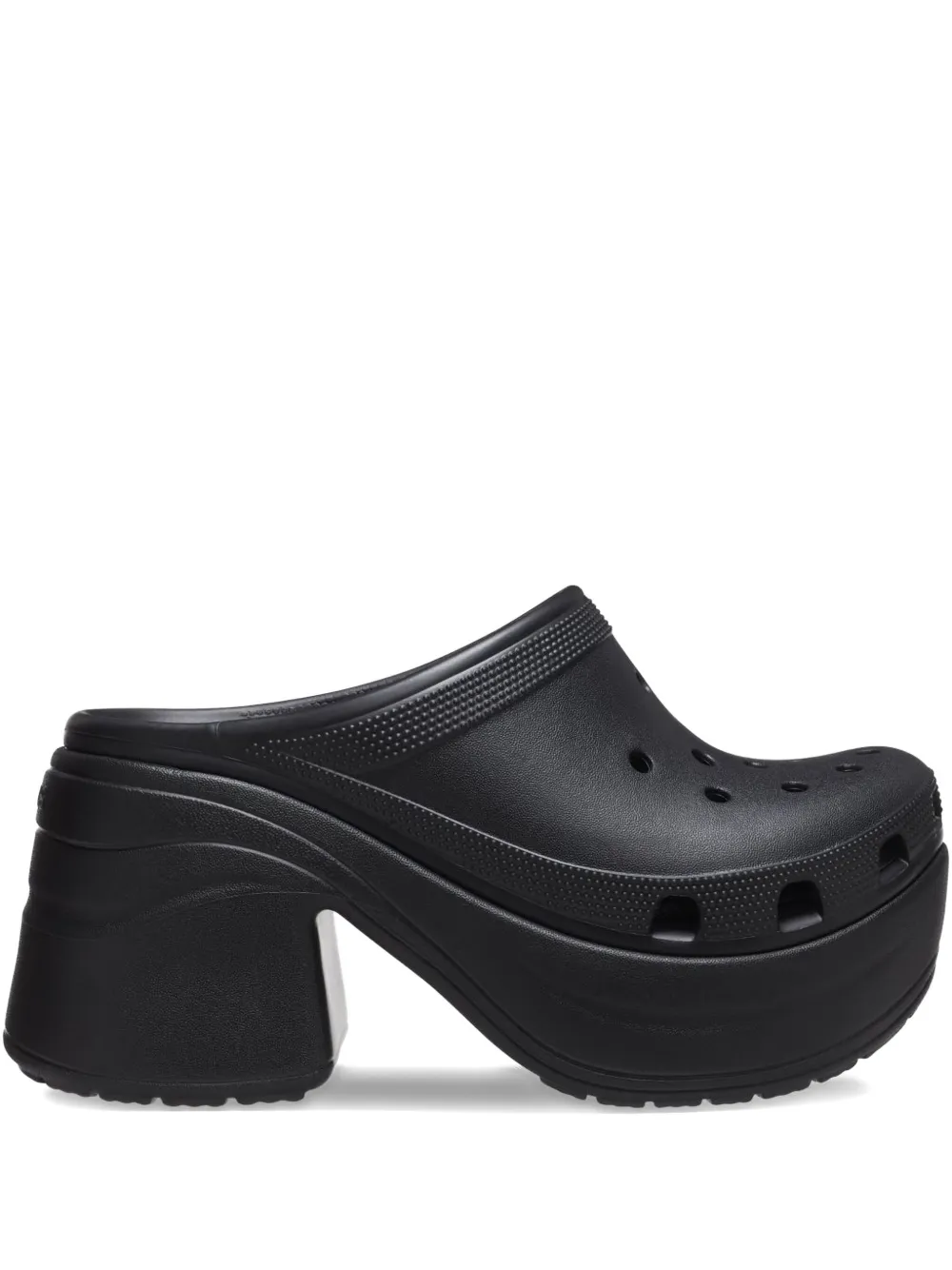 Crocs platform-heel mules Black