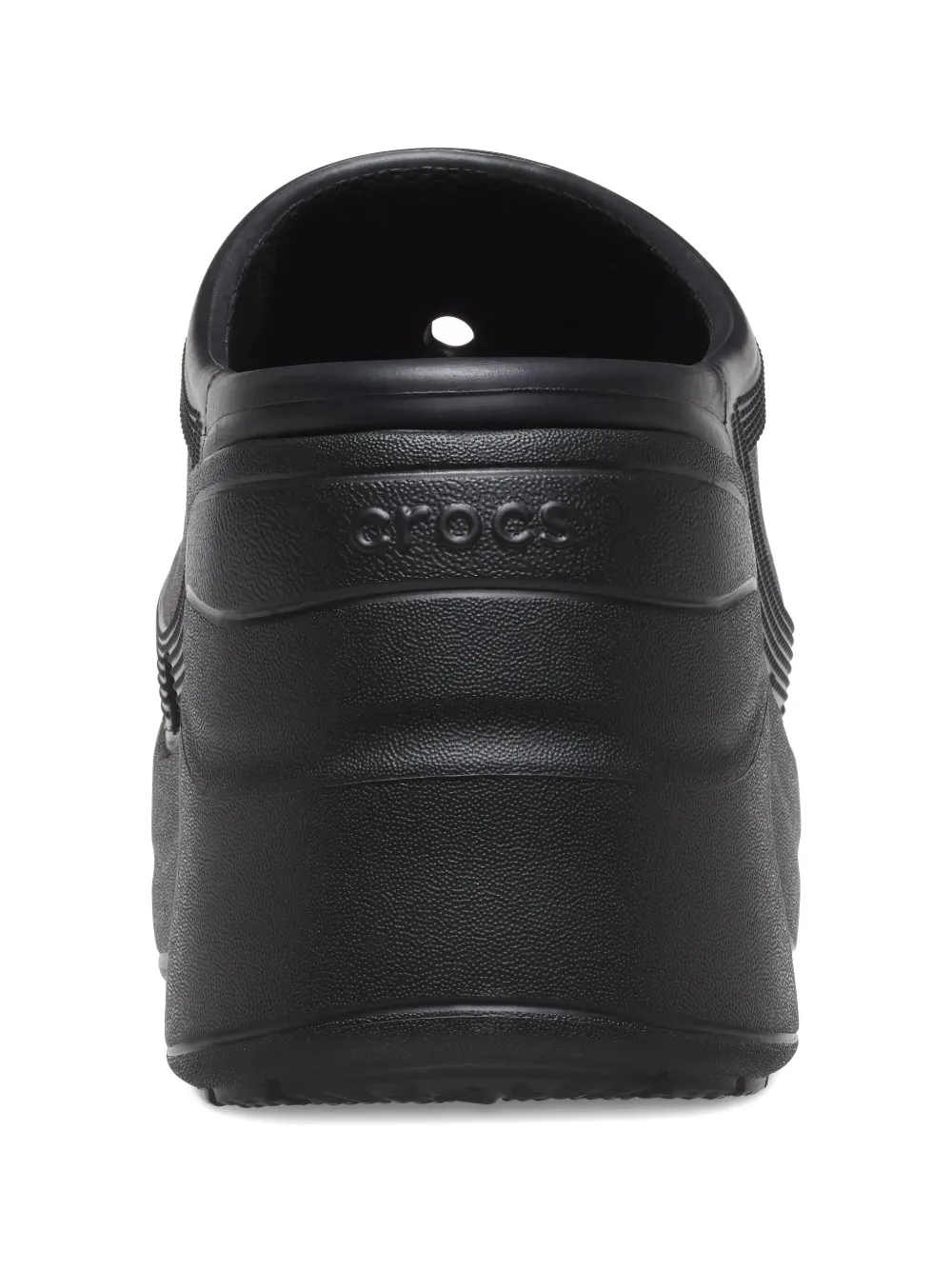 Crocs Platform-heel Mules In Black