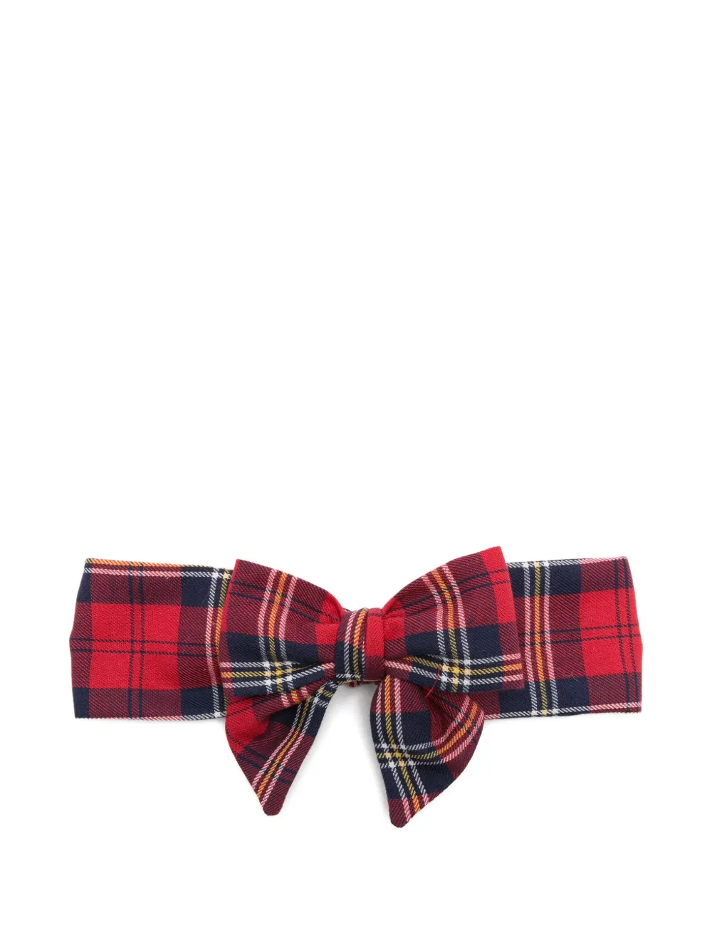 Monnalisa Haarband met tartan ruit Rood