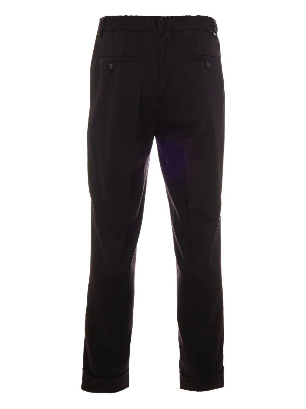 Paolo Pecora Pleated-front Drawstring-waist Trousers In Black