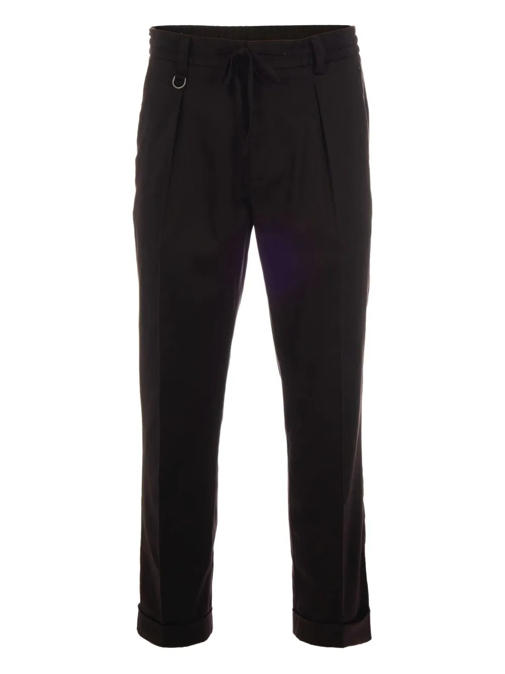 Paolo Pecora pleated-front drawstring-waist trousers Bruin