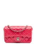 CHANEL Pre-Owned 2014 Mini Rectangular Classic Patent Single Flap crossbody bag - Pink
