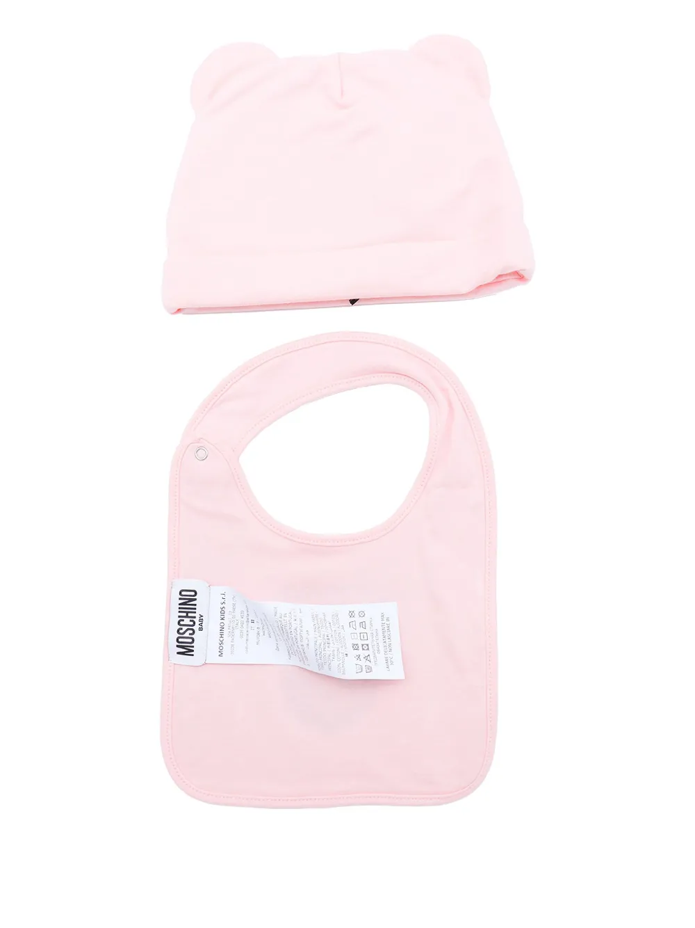Moschino Kids Muts met teddybeer detail Roze
