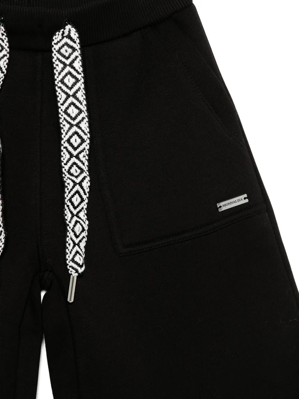 Monnalisa patterned-drawstring pocket shorts Zwart