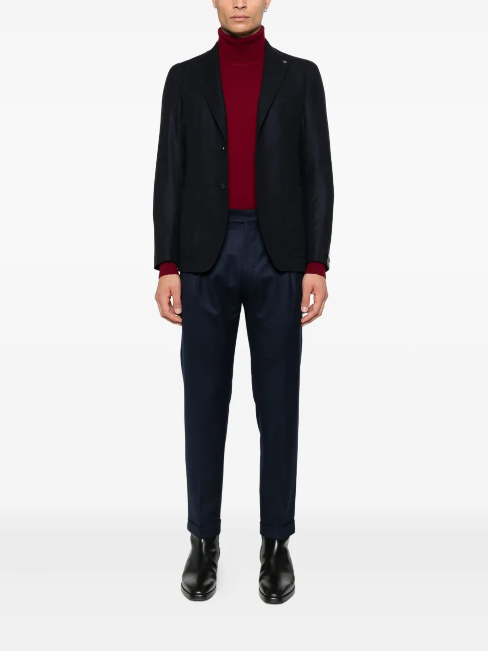 Berwich pleated tailored trousers - Blauw