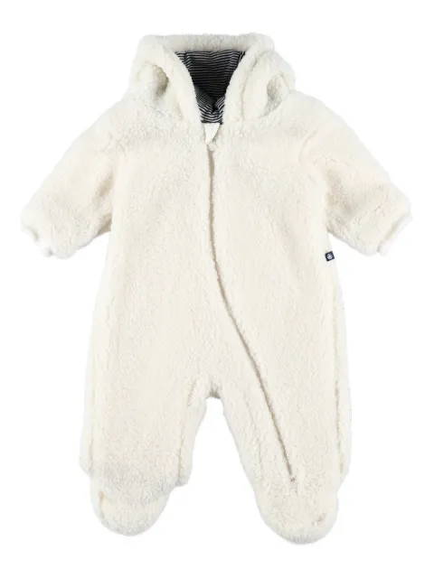 Petit Bateau teddy-bear ear hooded jumpsuit