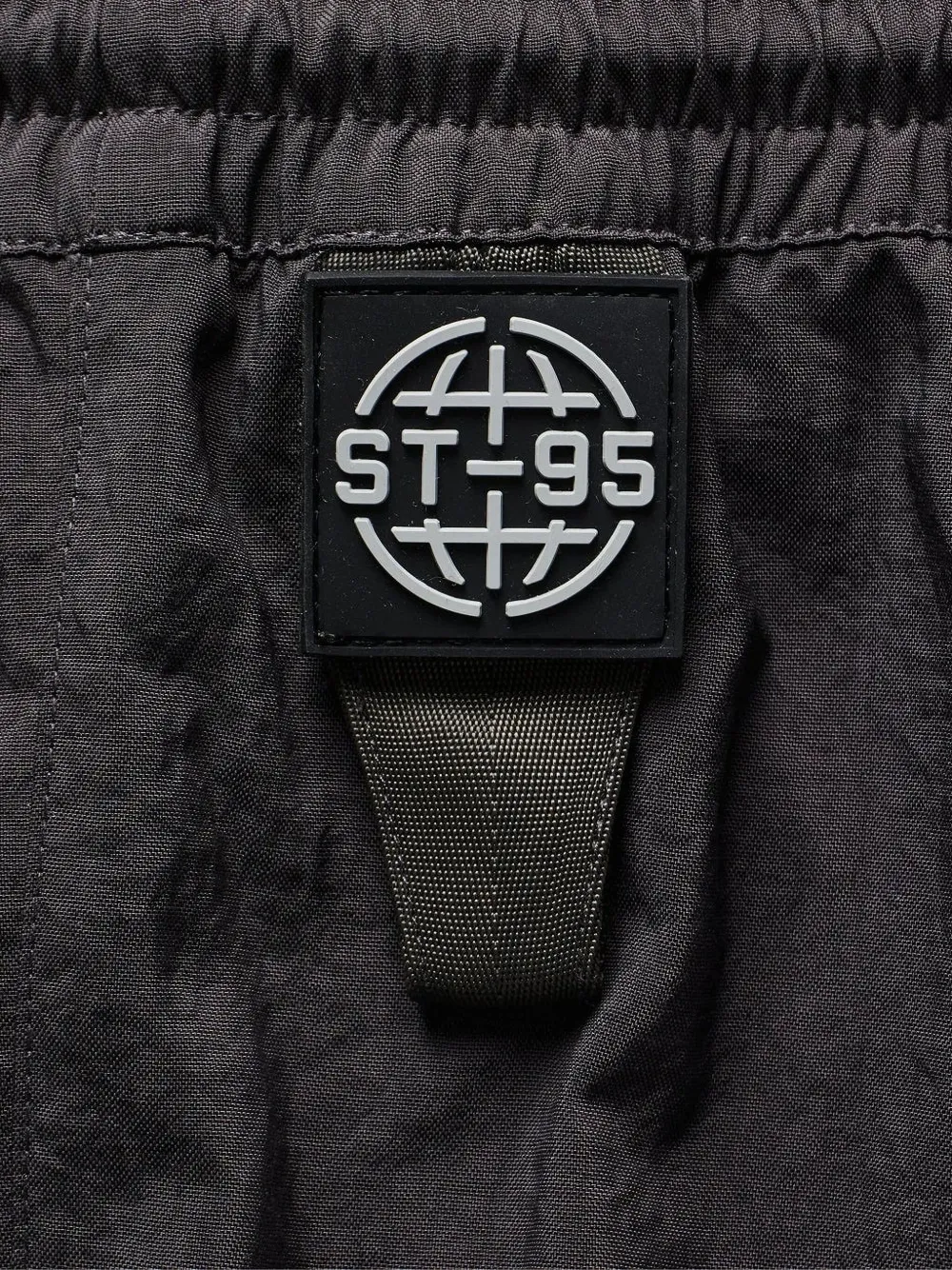 St95 Logo-patch Track Pants In Black