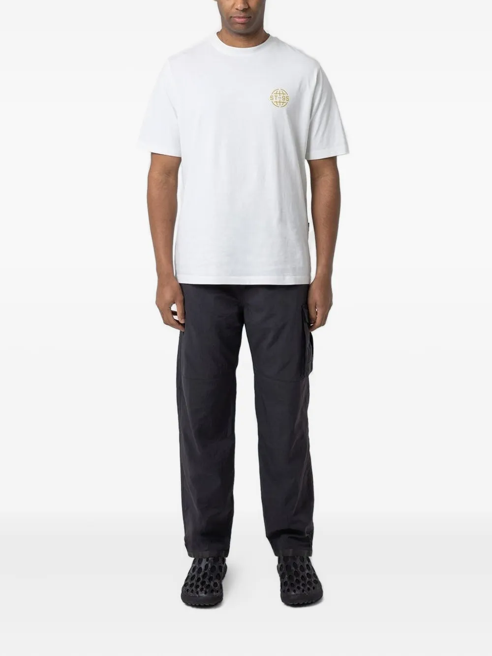ST95 logo-patch track pants - Zwart