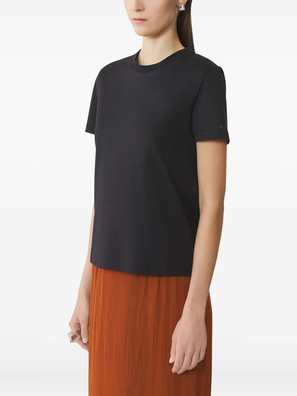 Lanvin tie-back cotton T-shirt Zwart