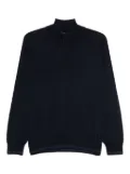 Canali half-zip high-neck sweater - Blue
