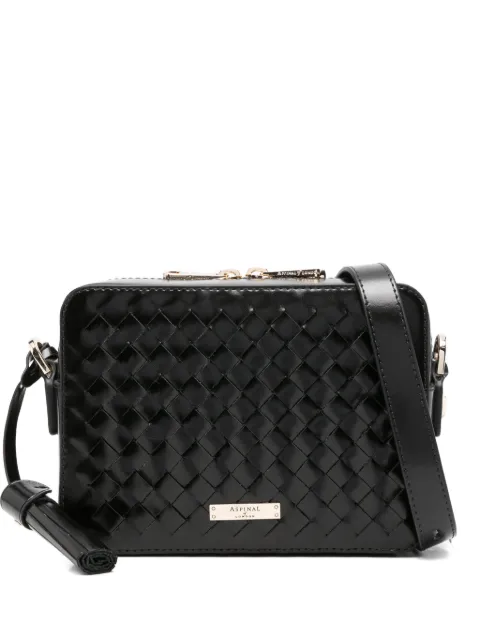 Aspinal Of London Camera woven mini crossbody bag