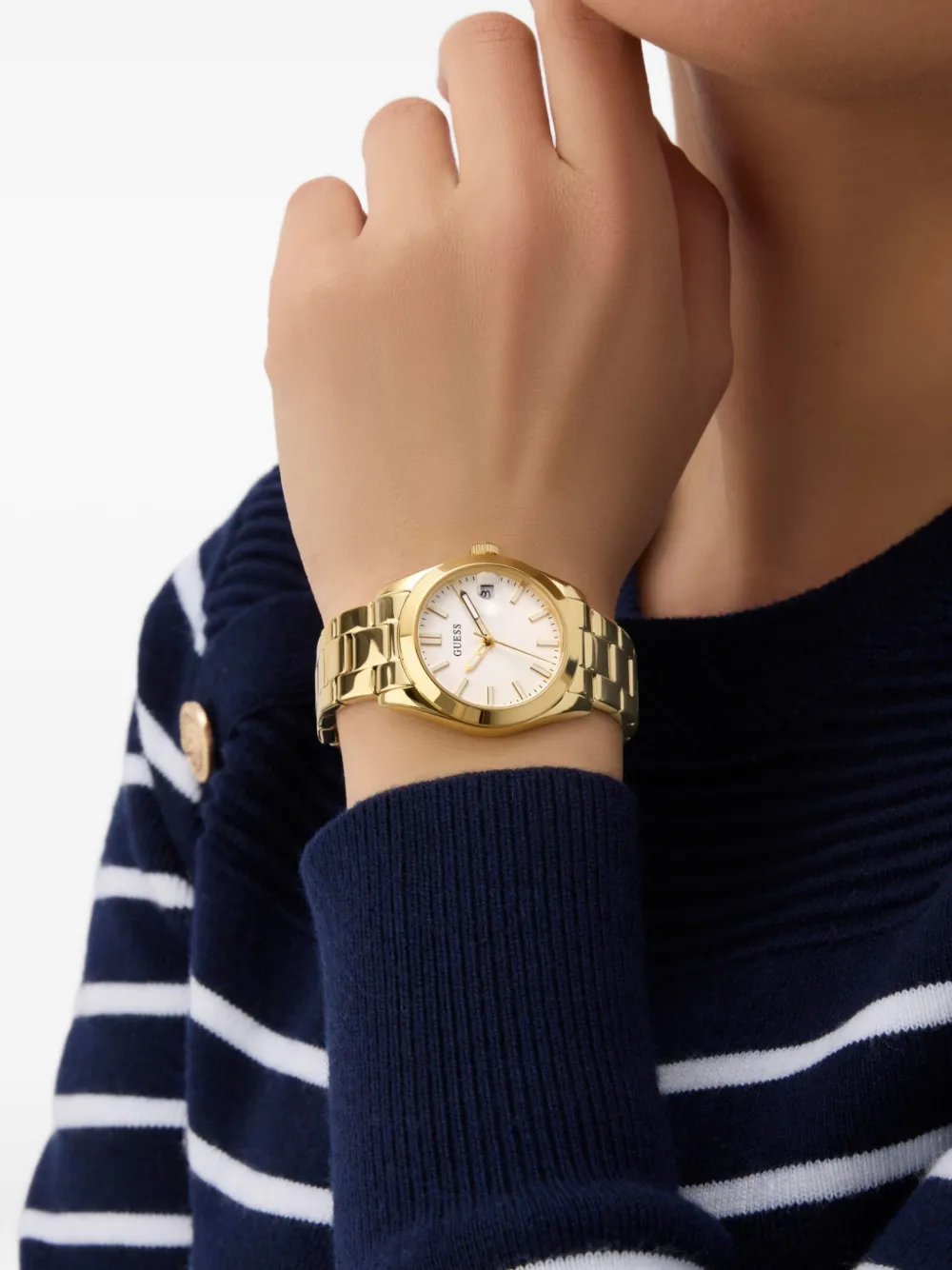 GUESS USA Roestvrij staal 38 mm - Wit