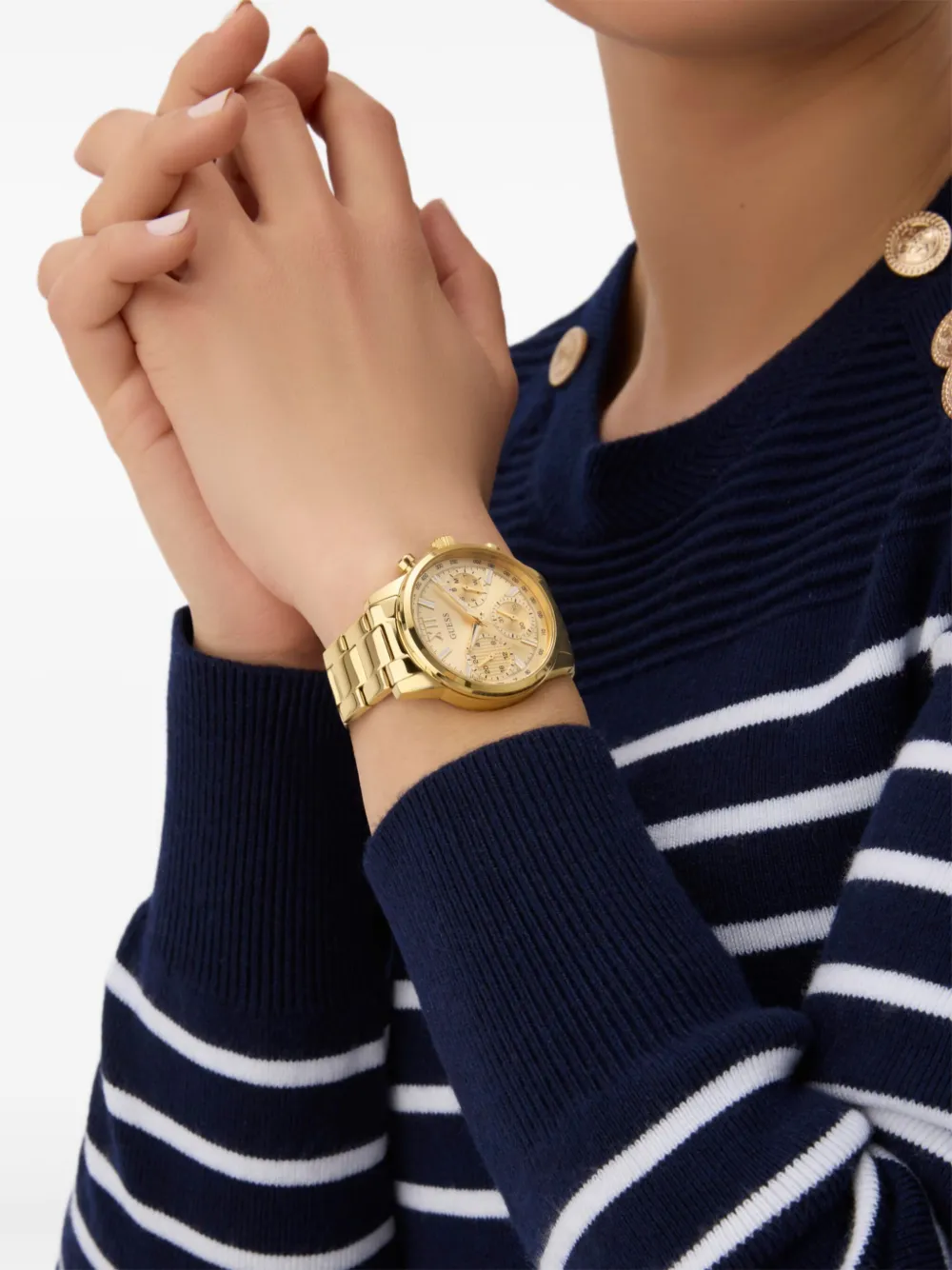 Guess Usa Bailey 38mm In Gold
