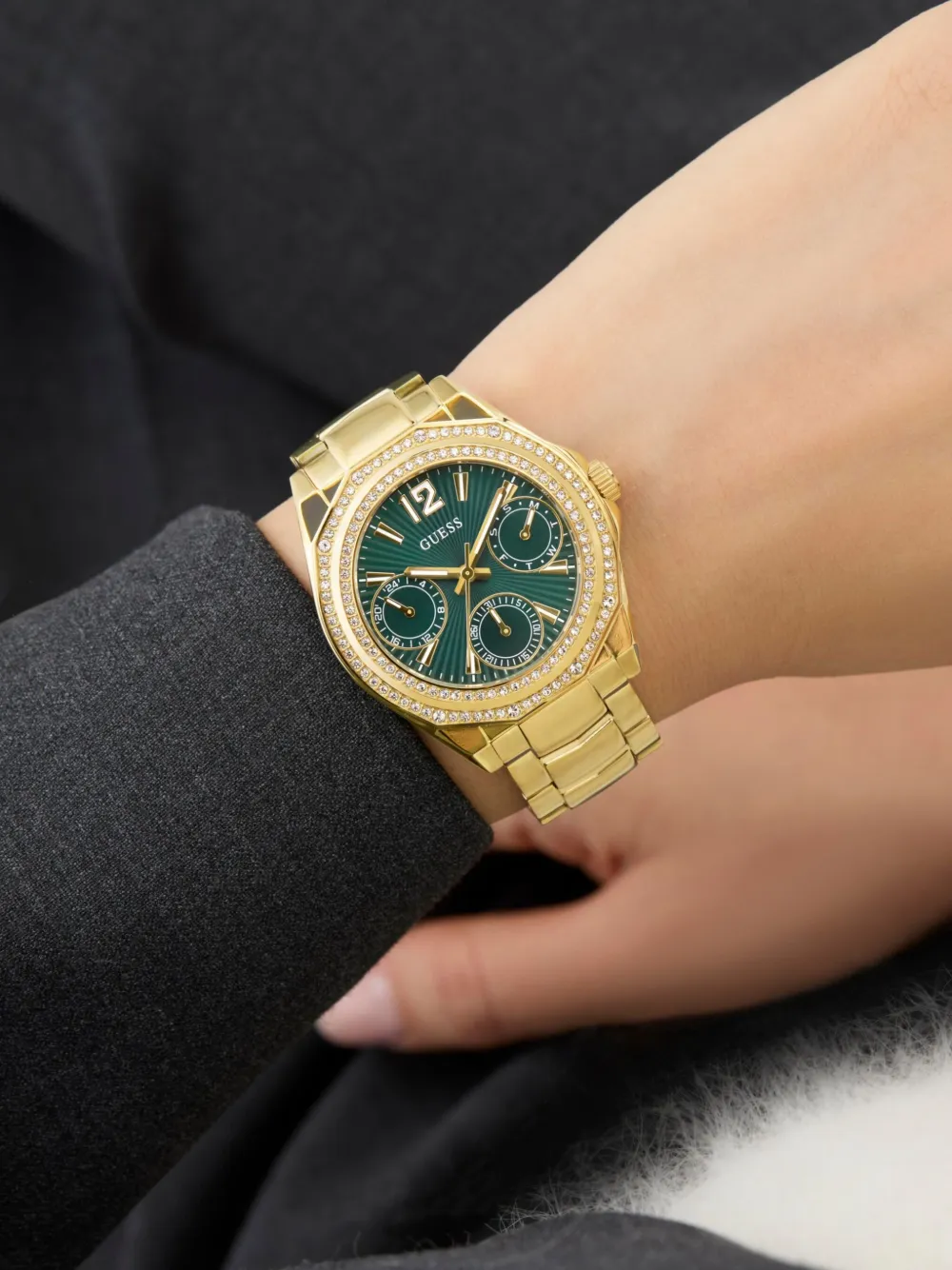 GUESS USA Chronograph Quartz 36 mm - Groen