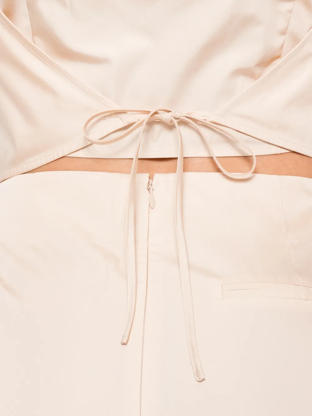 St Agni Drawstring Top In Pink