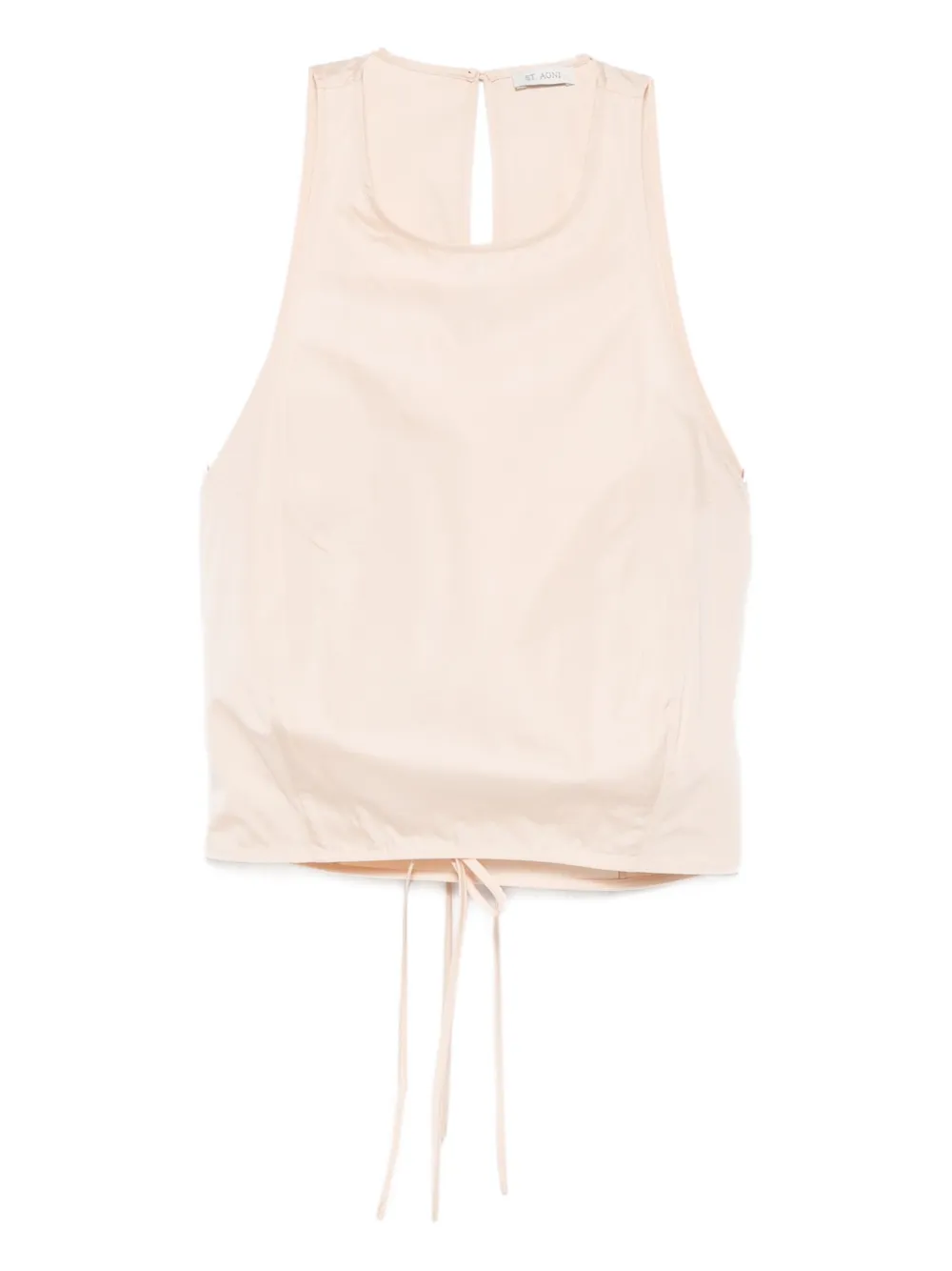 St Agni Drawstring Top In Pink