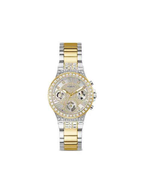 GUESS USA crystal-embellished quartz 36mm