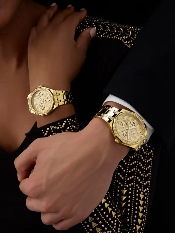 GUESS USA Kryptonite 44mm 腕時計 | ゴールドトーン | FARFETCH JP