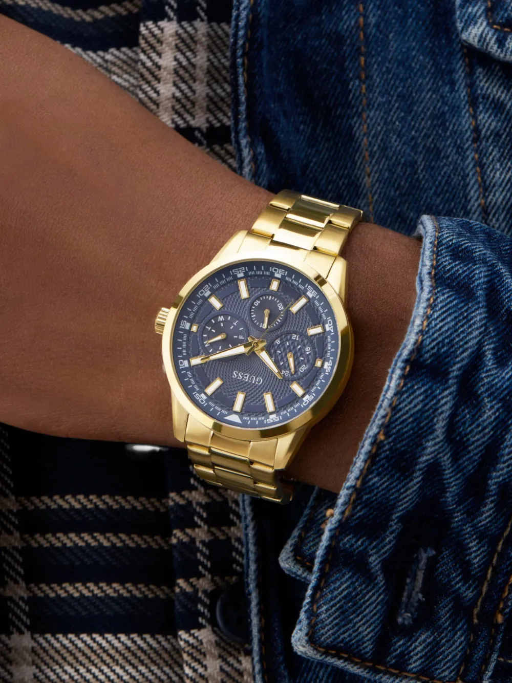 GUESS USA Trey 44 mm - Blauw