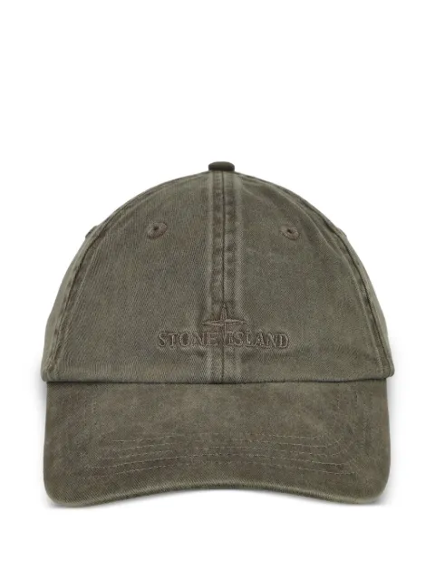 Stone Island embroidered-logo baseball cap