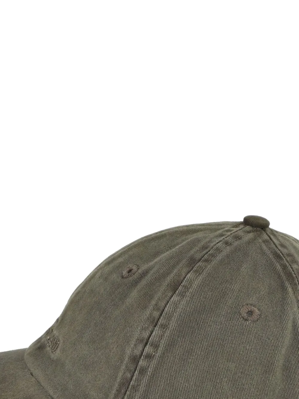 Stone Island embroidered-logo baseball cap Groen