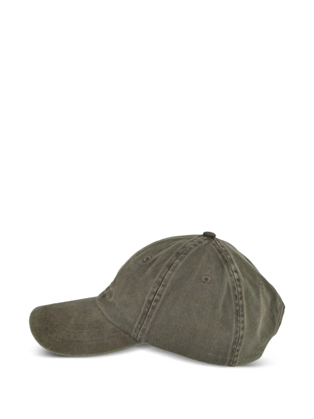 Stone Island embroidered-logo baseball cap Groen