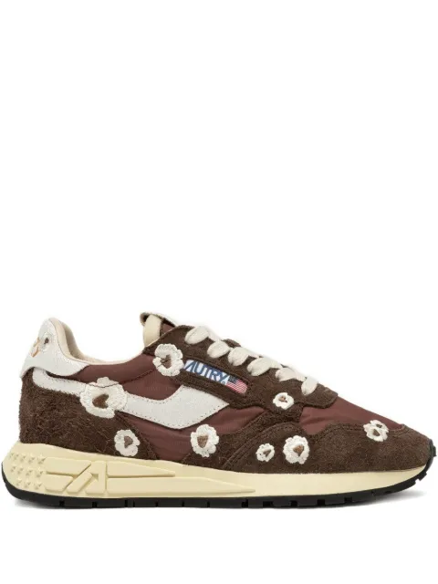 Autry REELWIND embroidered-flower sneakers