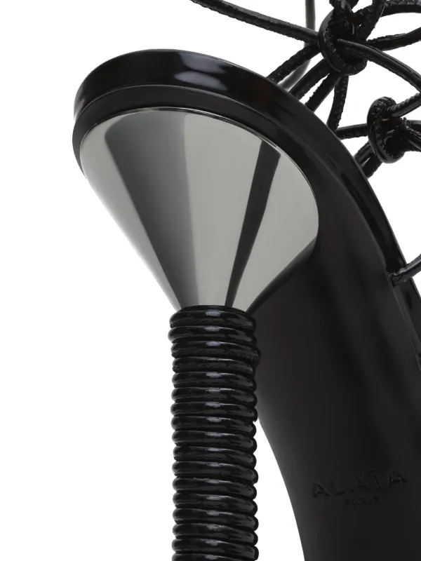 Alaïa 110mm Bobine Sandals | Black | FARFETCH