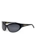 Vaquera oval-frame sunglasses - Black
