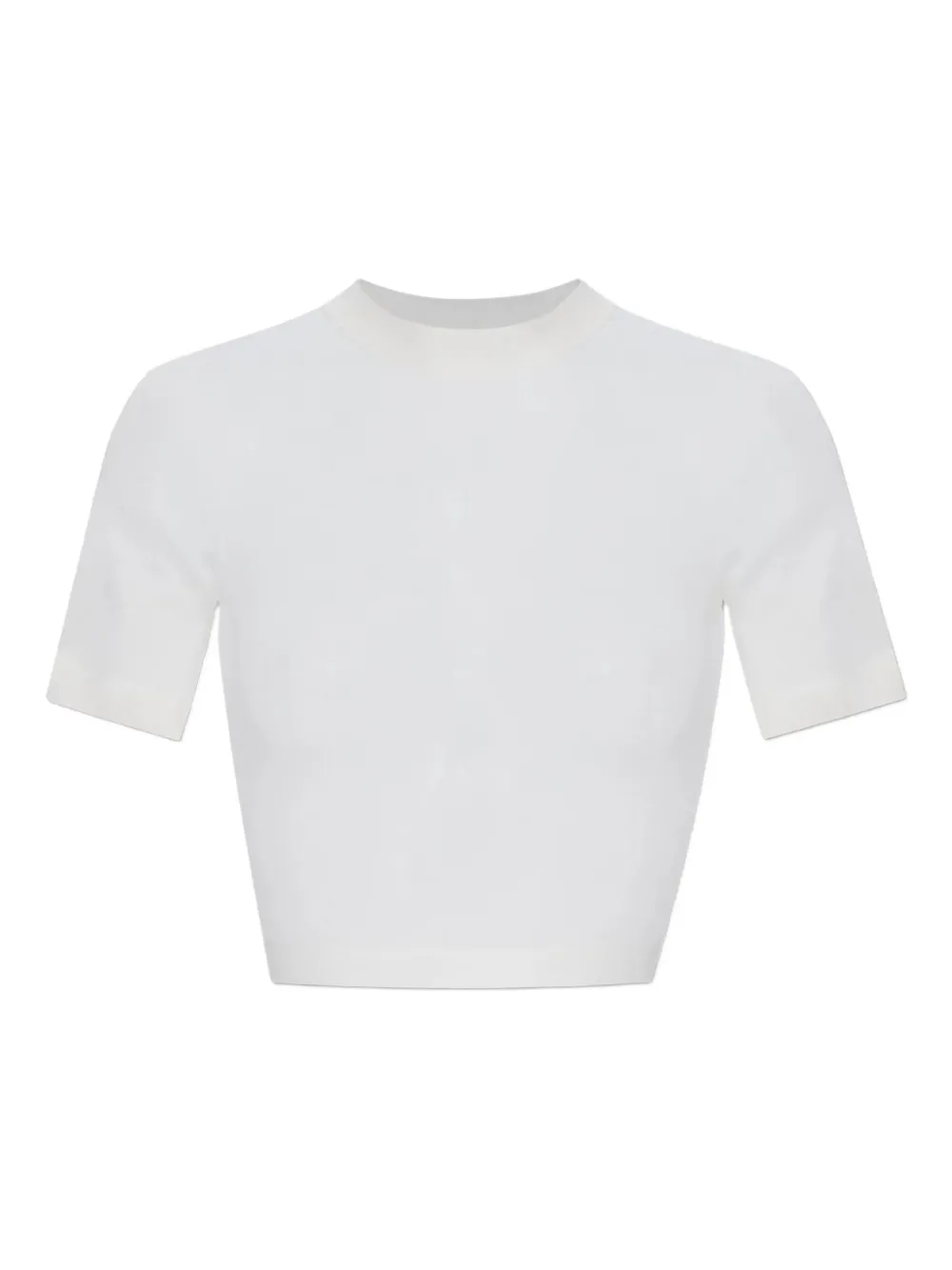 Alaïa crem-neck crop T-shirt | Image 1