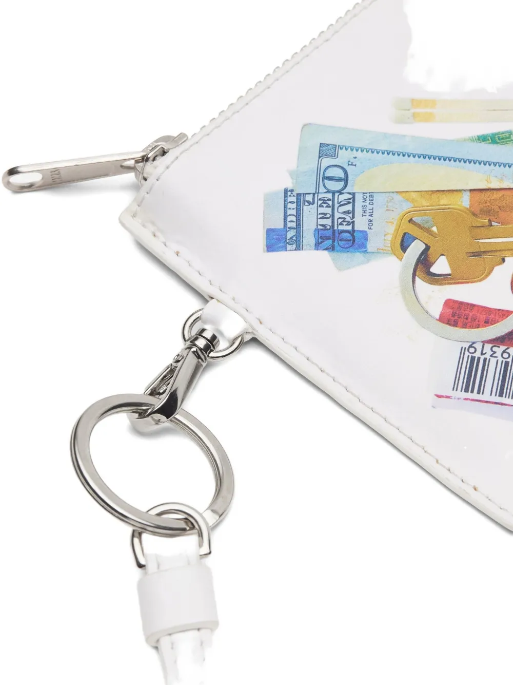 Vaquera Zip-fastening Purse In White