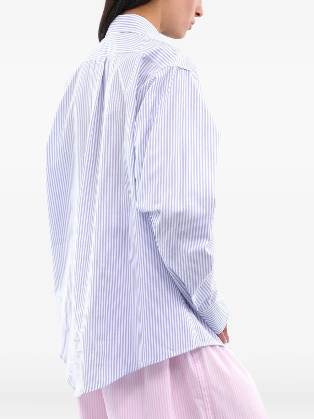 Vaquera ストライプ トップ Vaquera Pinstripe Shirt | ブルー | FARFETCH JP