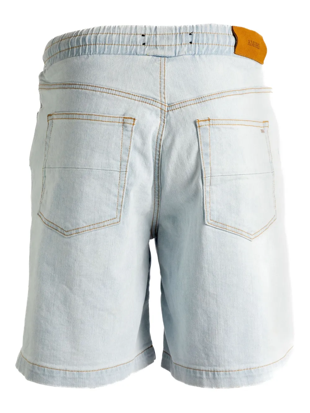AMIRI drawstring denim shorts Blauw