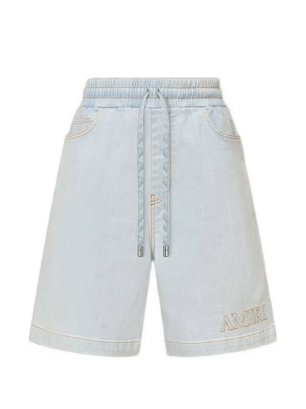 AMIRI drawstring denim shorts - Blu