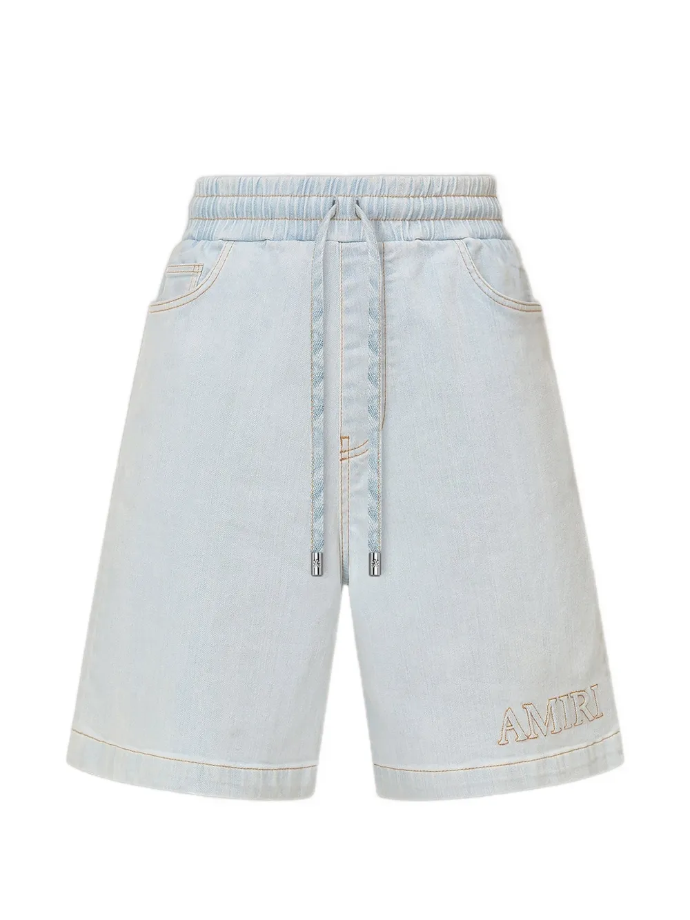 AMIRI drawstring denim shorts - Blu