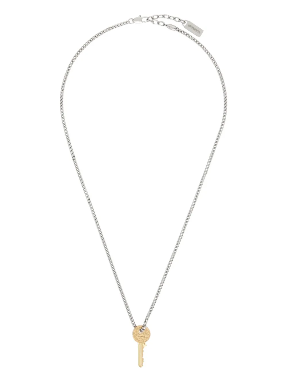 VETEMENTS key-pendant necklace - Argento